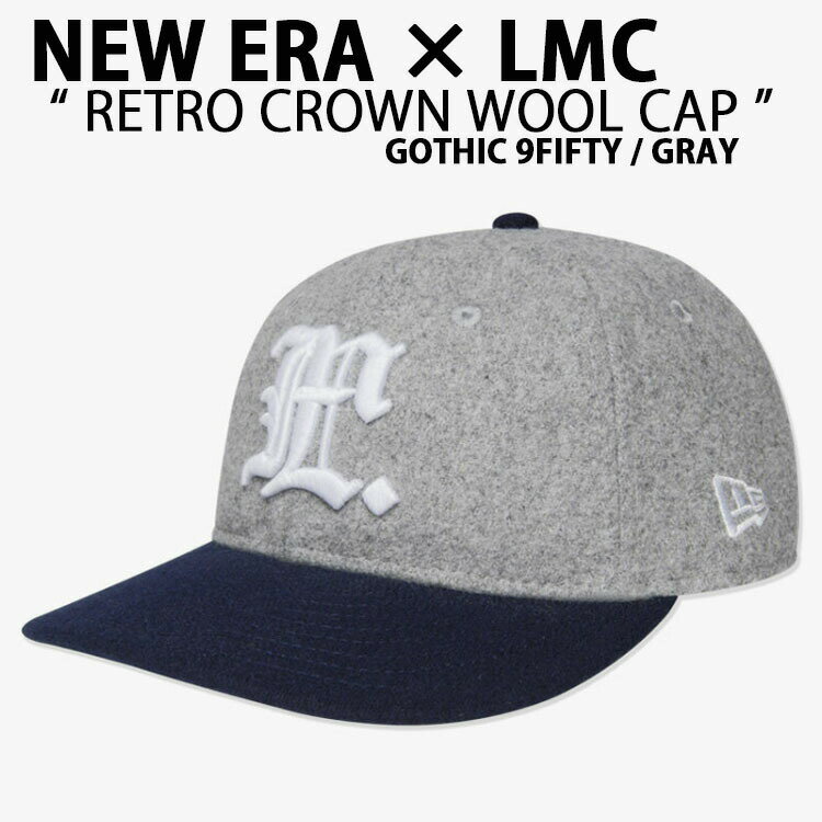 NEW ERA j[G LMC R{ Lbv RETRO CROWN WOOL CAP GRAY NAVY g NE E[ x[X{[Lbv Xq GOTHIC 9FIFTY SVbN O[ lCr[ 1771747yÁzgpi