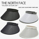 THE NORTH FACE ノースフェイス レディース サンバイザー W LIGHT UV SUN CAP ライト サンキャップ つば広 UVカット ロゴ カジュアル ストリート 屋外活動 ブラック ネイビー ホワイト ベージュ 女性用 NE3CP08A/B/C/D【中古】未使用品