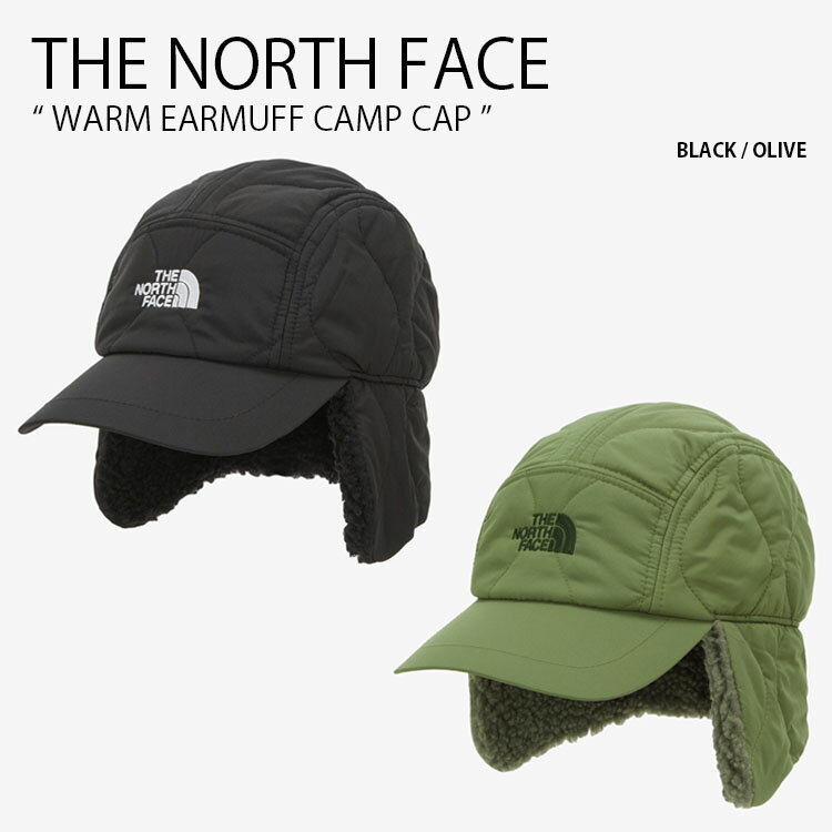 楽天セレクトショップ a-cloTHE NORTH FACE ノースフェイス キャップ WARM EARMUFF CAMP CAP ウォーム イヤーマフ キャンプ キャップ イヤーマフラー 耳あて 帽子 ボア ロゴ カジュアル ストリート 野外活動 防寒 ブラック カーキ メンズ レディース 男性用 女性用 NE3CP59A/B【中古】未使用品