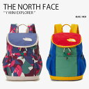 THE NORTH FACE ノースフェイス キッズ リュック Y MINI EXPLORER ヤング ミニ エクスプローラー リュックサック デイパック バックパック バッグ かばん ロゴ カジュアル ピクニック ブルー レッド 男の子 女の子 子供用 NM2SP75R/S【中古】未使用品