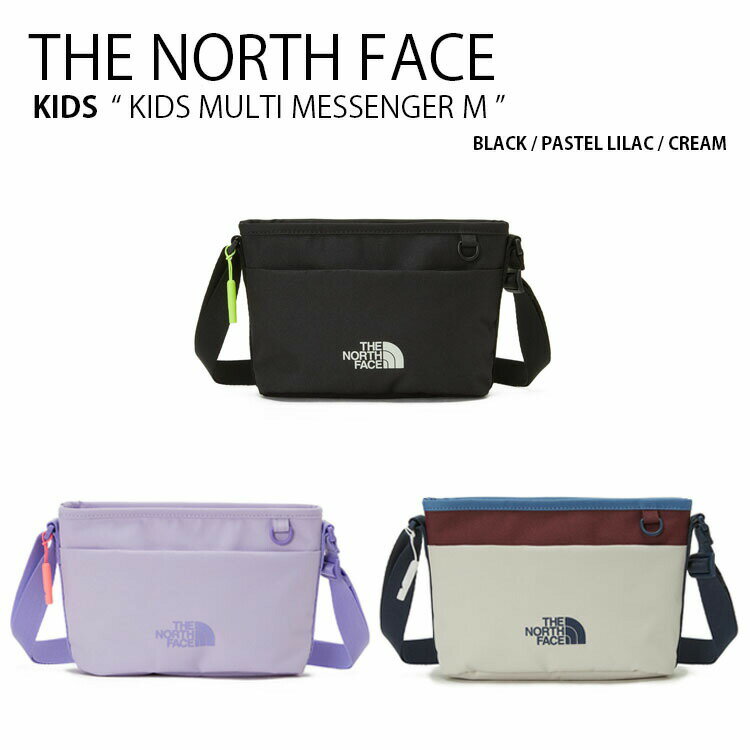 THE NORTH FACE ノースフェイス キッズ ショルダーバッグ KIDS MULTI MESSENGER M マルチ メッセンジャー バッグ ロゴ カジュアル ストリート ブラック パープル ベージュ 子供用 男の子 女の子 NN2PP50R/S/T【中古】未使用品