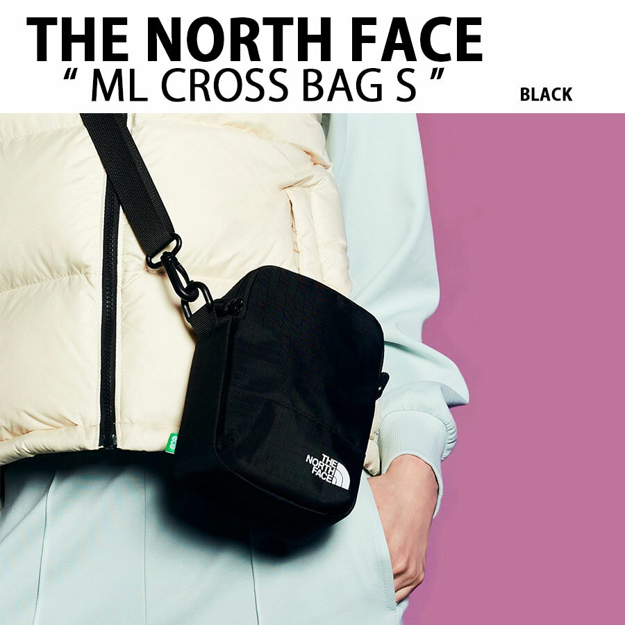 THE NORTH FACE ノースフェイス ミニバッグ ポーチ ML CROSS BAG S ミニポーチ ポーチバッグ BLACK ミニバッグ かばん ロゴ ブラック メンズ レディース NN2PP52A【中古】未使用品