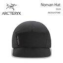 ARC'TERYX アークテリクス キャップ Norvan Hat AEOSUX7068 帽子 BLACK ベースボールキャップ アジャスターキャップ サイズ調整可能 フリーサイズ メンズ レディース 男性用 女性用【中古】未使用品