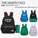 THE NORTH FACE ノースフェイス キッズ リュック KIDS PICNIC PACK ピクニック パック リュックサック デイパック バックパック バッグ かばん ロゴ ピクニック ブラック ブルー ネイビー グリーン パープル 男の子 女の子 子供用 NM2DQ07R/S/T/U/V【中古】未使用品