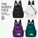 THE NORTH FACE ノースフェイス リュック BONNEY MULTI PACK ボニー マルチ パック バックパック バッグ リュックサック デイパック A4収納 通勤 通学 WHITELABEL ブラック アイボリー パープル グリーン メンズ レディース 男性用 女性用 NN2PQ07J/K/L/M【中古】未使用品