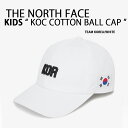 THE NORTH FACE ノースフェイス キッズ キャップ 帽子 TREAM KOREA KOC KIDS COTTON BALL CAP/R WHITE ...