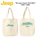 Jeep ジープ トートバッグ M-Logo Classic ECO BAG 2WAY バッグ トート エコバッグ ショッピングバッグ ビックロゴ カバン 肩掛...