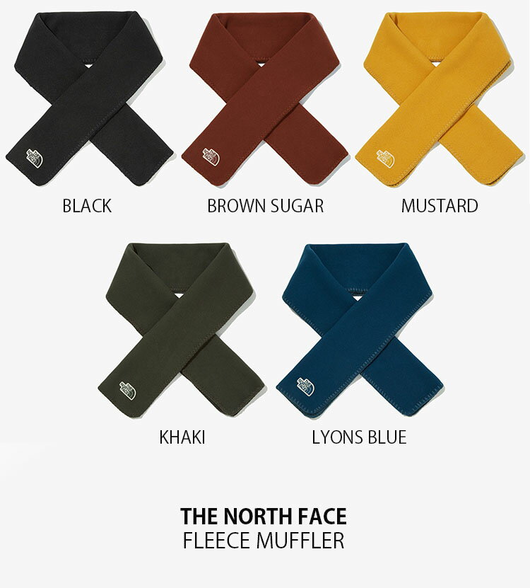 THE NORTH FACE ノースフェイス マフラー FLEECE MUFFLER フリースマフラー ダンブルフリース ネックウォーマー ブラック ブラウン マスタード カーキ ブルー メンズ レディース キッズ NA5IM57A/B/C/D/E【中古】未使用品