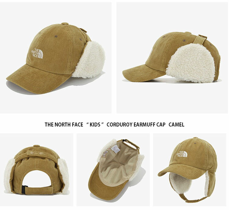 THE NORTH FACE ノースフェイス キッズ KIDS CORDUROY EARMUFF CAP コーデュロイ イヤーマフ キャップ ベースボールキャップ 帽子 男の子 女の子 子供用 NE3CM52S NE3CM52T NE3CM52R【中古】未使用品