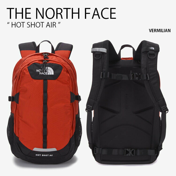 THE NORTH FACE ノースフェイス リュック HOT SHOT AIR ホット ショット エアー バッグパック バッグ デイパック リュックサック A4収納 PC収納 レッド 通学 通勤 メンズ レディース NM2DN06B【中古】未使用品