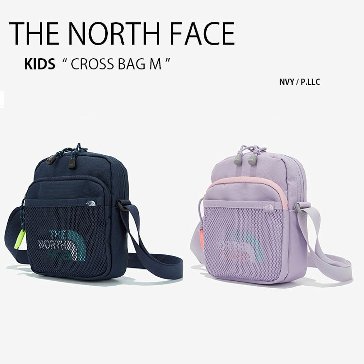 楽天セレクトショップ a-cloTHE NORTH FACE ノースフェイス キッズ KIDS CROSS BAG M バッグ ポーチ 肩掛け ネイビー パステル パープル キッズ ベビー 赤ちゃん用 男の子 女の子 子供用 NN2PM61S NN2PM61R【中古】未使用品