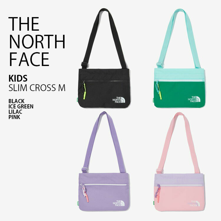 THE NORTH FACE ノースフェイス キッズ クロスバッグ KIDS SLIM CROSS M キッズ スリム クロス ショルダーバッグ メッセンジャーバッグ 肩掛け バッグ ロゴ アウトドア 子供用 キッズ用 男の子 女の子 NN2PN10R/S/T/U【中古】未使用品