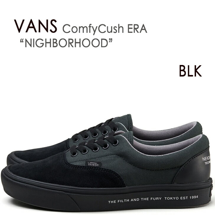 VANS ヴァンズ スニーカー バンズ ERA NIGHBORHOOD COMFYCUSH ネイバーフッド バンズ VN0A5DYB6E6 メンズ レディース 男女共用 男性用 女性用【中古】未使用品