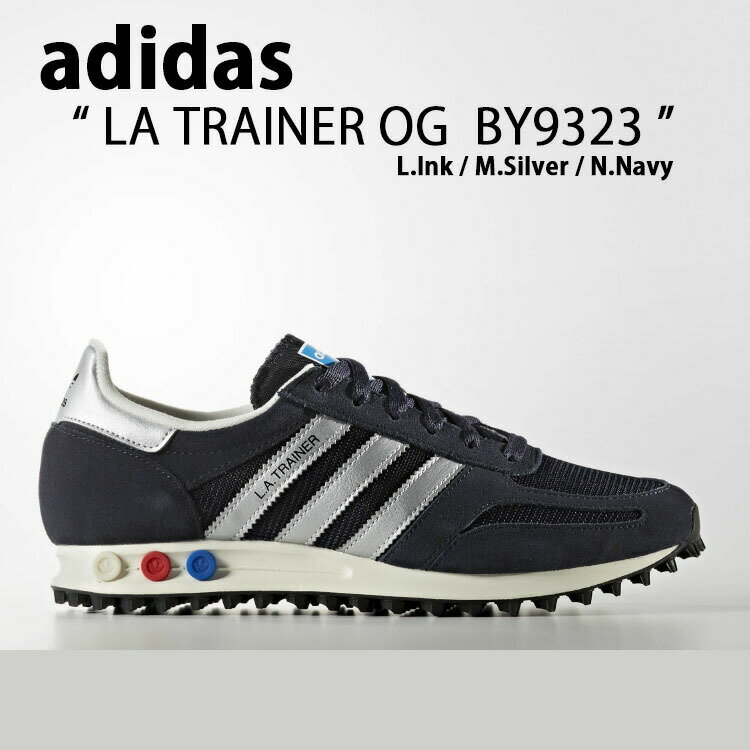 adidas Originals アディダス オリジナルス スニーカー LA TRAINER OG BY9323 LAトレーナー OG Ink Silver Navy インク シルバー ネイビー メンズ レディース 男性用 女性用 男女兼用【中古】未使用品