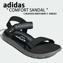 adidas アディダス サンダル COMFORT SANDAL GV8243 スポーツサンダル スポサン コンフォートサンダル BLACK GRAY ブラック グレー シューズ メンズ レディース 男性用 女性用【中古】未使用品(4)