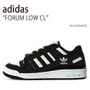 adidas AfB_X Xj[J[ FORUM LOW CL BLACK WHITE Y fB[X jp jp p jZbNX HQ1494yÁzgpi