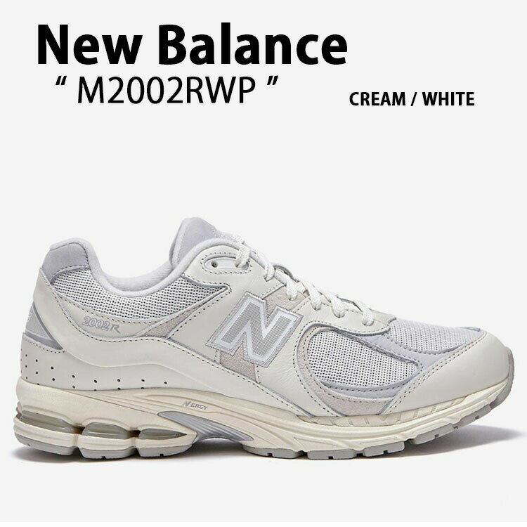 楽天セレクトショップ a-cloNew Balance ニューバランス スニーカー M2002RWP NEWBALANCE 2002 WHITE CREAM GRAY シューズ レザー 本革 ホワイト クリーム グレー メンズ レディース 男性用 女性用【中古】未使用品