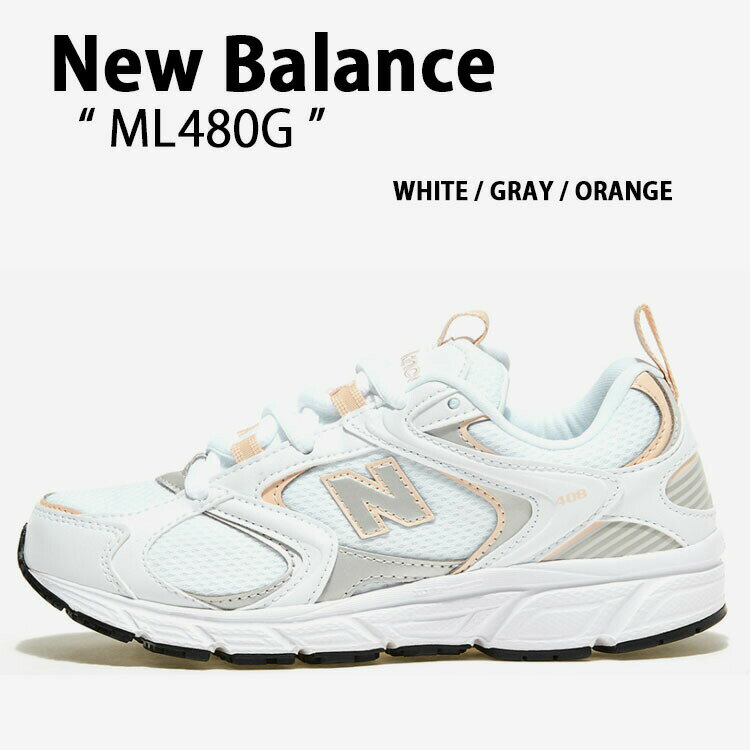 New Balance ニューバランス スニーカー ML408G NEWBALANCE M408 IVORY GRAY ORANGE シューズ アイボリー グレー オレンジ ダッドシューズ メンズ レディース 男性用 女性用【中古】未使用品