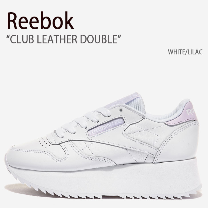 REEBOK リーボック スニーカー CLUB LEATHER DOUBLE FY7264 クラブ レザー ダブル WHITE PINK ホワイト ピンク レディース 女性用【中古】未使用品