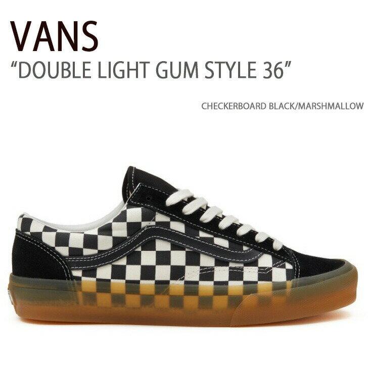 VANS Х ˡ DOUBLE LIGHT GUM STYLE 36 VN0A3DZ31KP 36 CHECKERBOA...
