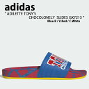 adidas Originals アディダス オリジナルス サンダル スリッパ ADILETTE TONY’S CHOCOLONELY SLIDES GX7215 アディレッタ トニーズチョコロンリー サンダル Blue Red White スライドサンダル 【中古】未使用品