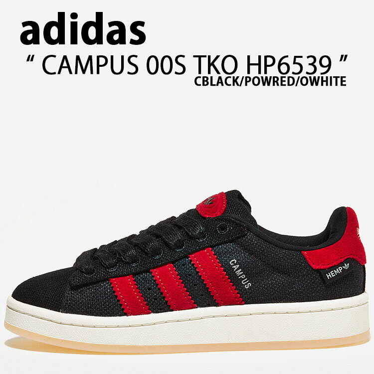 adidas Originals アディダス オリジナルス スニーカー CAMPUS 00S TKO HP6539 キャンパス00S TKO Black Red White ブラック レッド ホワイト メンズ 男性用【中古】未使用品