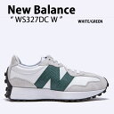 New Balance ニューバランス スニーカー 327 WS327DC WHITE GREEN シューズ ホワイト グリーン レディース 女性用【中古】未使用品