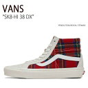 VANS バンズ スニーカー SK8-HI 38 DX PENDLETON ROYAL STEWART TARTAN VN0A38GF9GT スケートハイ38DX メンズ レディース 男性用 女性用 男女兼用【中古】未使用品