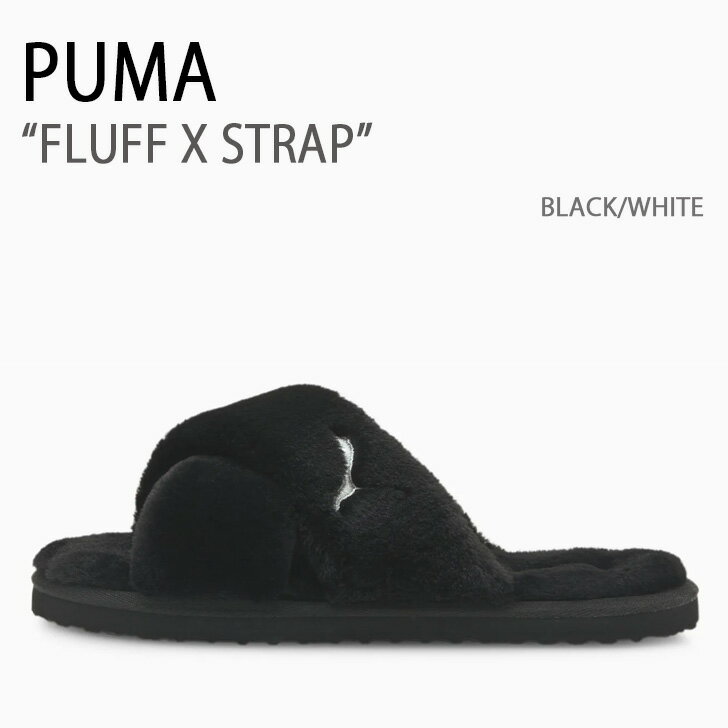 PUMA プーマ サンダル FLUFF X STRAP BLACK WHITE シューズ メンズ レディース 男性用 女性用 385352-01【中古】未使用品