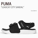PUMA プーマ サンダル LEADCAT CITY SANDAL BLACK WHITE シューズ メンズ レディース 男性用 女性用 389079-01【中...