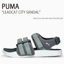 PUMA プーマ サンダル LEADCAT CITY SANDAL GRAY TILE COOL MID GRAY FEATHER GRAY シューズ メンズ レディース 男性用 女性用 389079-02【中古】未使用品