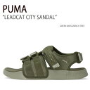 PUMA プーマ サンダル LEADCAT CITY SANDAL GREEN MOSS BIRCH TREE シューズ メンズ レディース 男性用 女性用 3...