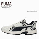 PUMA プーマ スニーカー PUMA MILENIO WHISPER WHITE BLACK シューズ メンズ レディース 男性用 女性用 390002-02【中古】未使用品