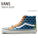 VANS バンズ スニーカー SK8-HI 38 DX LEATHER CHECK MULTI VN0A38GF9ID スケートハイ38DX メンズ 男性用【中古】未使用品