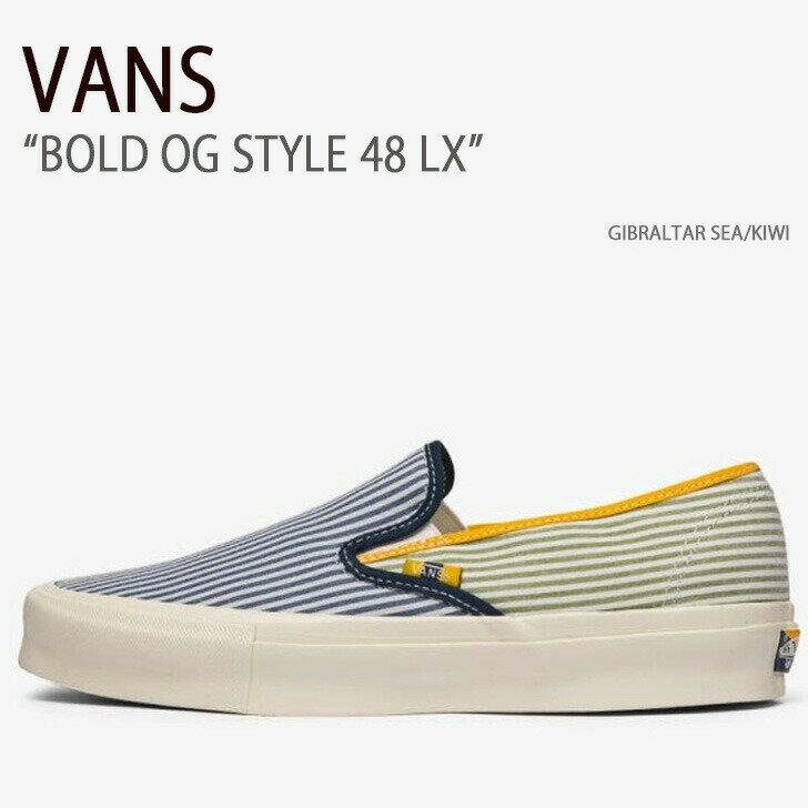 VANS バンズ スニーカー BOLD OG STYLE 48 LX GIBRALTAR SEA KIWI VN0A4UVFARA ボールドOGスタイル48LX メンズ 男性用【中古】未使用品