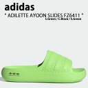 adidas Originals アディダス オリジナルス サンダル スリッパ ADILETTE AYOON SLIDES GV9536 アディレッタ アユーン Green Black グリーン ブラック スライドサンダル シャワーサンダル シューズ レディース 【中古】未使用品(4)