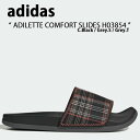 adidas アディダス サンダル スリッパ ADILETTE COMFORT SLIDES GY2488 アディレッタ コンフォート サンダル BLACK GREY ブラック グレー スライドサンダル シャワーサンダル シューズメンズ レディース 【中古】未使用品