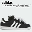 adidas Originals アディダス オリジナルス スニーカー JS BONES CAMPUS 80 HQ4493 JS ボーンズ キャンパス 80 Black White ブラック ホワイト メンズ レディース 男性用 女性用【中古】未使用品