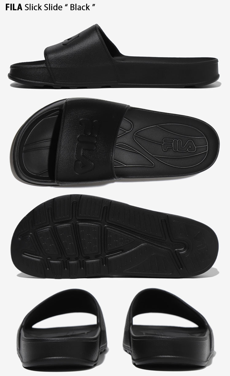 FILA フィラ サンダル SLICK SLIDE 1SM01971F スリック スライド シャワーサンダル スポーツサンダル ロゴ メンズ レディース 男性用 女性用【中古】未使用品 3