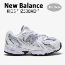 New Balance ニューバランス キッズ スニーカー NewBalance 530 WHITE キッズシューズ ホワイト シルバー IZ530AD ベビー用 キッズ用 子供用【中古】未使用品