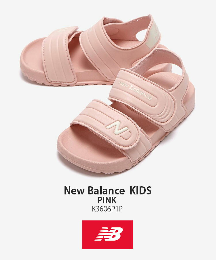 New Balance ニューバランス キッズ サンダル NewBalance 3606 PINK キッズシューズ ピンク ベルクロ K3606P1P ベビー用 キッズ用 ジュニア用 子供用【中古】未使用品