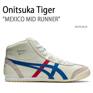 Onitsuka Tiger ˥ĥ ˡ MEXICO MID RUNNER WHITE BLUE ᥭߥåɥʡ ۥ磻 ֥롼  ǥ   ˽ DL409.0142š̤