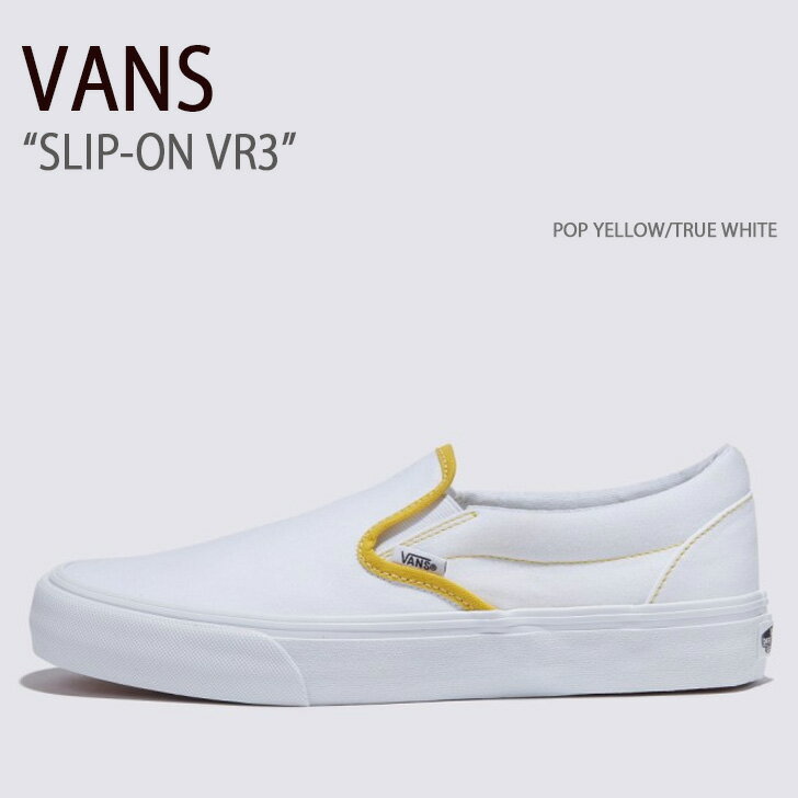 VANS バンズ スニーカー SLIP-ON VR3 POP YELLOW TRUE WHITE VN0007NCU4L スリッポンVR3 メンズ レディース 男性用 女性用【中古】未使用品