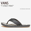 VANS バンズ サンダル T STREET PRINT CHECKERBOARD UNEXPLORED VN0A38DIBKP Tストリートプリント メンズ ...