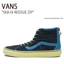 VANS バンズ スニーカー SK8-HI REISSUE ZIP INDIA INK MARSHMALLOW VN0A5KRCBZZ スケートハイリイシュージップ メンズ レディース 男性用 女性用【中古】未使用品