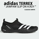 adidas アディダス ウォーターシューズ マリンシューズ TERREX JAWPAW SLIP ON H.RDY HP8648 テレックス スリッポン BLACK WHITE アウトドア マリンスポーツ シューズ ブラック ホワイト メンズ レディース【中古】未使用品