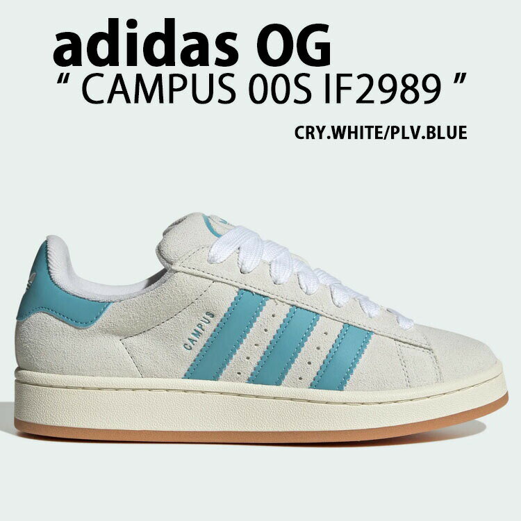 adidas Originals アディダス オリジナルス スニーカー CAMPUS 00S WHITE PRELOVED BLUE IF2989 キャンパス00S シューズ ホワイト プレリュードブルー スウェードスニーカー スウェードシューズ クラシック メンズ レディース【中古】未使用品