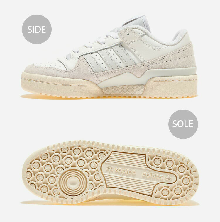 adidas originals アディダス スニーカー FORUM LOW CLASSIC IG3513 フォーラムロー WHITE GRAY BEIGE シューズ スウェード レザー 本革 グレー ホワイト ベージュ メンズ レディース ユニセックス【中古】未使用品