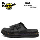 商品名：Dr.Martens DAX Black Hydro 25764001 ドクターマーチン レザー サンダル 25764001 ベルトサンダル ブラック 黒色 DAX(ダックス)サンダルは、丈夫なハイドロレザーで作られた男性用サンダルです。 ハイドロレザー素材はマット仕上げの滑らかなPUレザーです。 調節可能な2本のストラップが特徴で、足元を快適に包むストラップデザインです。 マットブラックでシックなムードを醸し出し、様々なスタイリングが可能です。 ※本革(天然皮革)の商品について 素材の特性上、多少のキズやシワ、色ムラや擦れが見られる場合がございます。 汗や雨などで濡れた場合、色移りする場合がございます。革の品質保持のため、できるだけ濡らさないようご注意下さい。 COLOR：Black 素材：Hydro Leather(ハイドロレザー) ブランド・メーカー：Dr.Martens 素材：レザー 合成繊維 etc... サイズ：25cm〜29cm ・注意事項：モニターの発色具合により色合いが異なる場合がございます ※ご注意（ご購入の前にご一読下さい。）※ ・当ショップはWEB販売店になっており、メ-カ-等の海外倉庫と共通在庫での販売 を行なっておりますので、お取り寄せに約7-14日お時間をいただく商品がございます。 つきましては、購入後に指定頂きました日時に間に合わせることができない事もございます。 また、WEB上で「在庫あり」になっている商品につきましても、倉庫での在庫管理で欠品となってしまう場合がございます。 在庫切れ・発送遅れ等のご連絡はメールで行っておりますので、予めご了承下さい。 （欠品の場合は迅速に返金手続きをさせて頂きます。） メールをお受け取り出来ます様確認頂ければ幸いでございます。 （本サイトからのメール送信されます。ドメイン設定の際はご注意下さい） ・取り寄せ商品を多数取り扱っている為、靴箱にはダメージや走り書きがあったりします。 商品にもよりますが、多くは海外輸入商品になるため日本販売のタグ等がついていない商品もございます。 商品に関しましては全て正規品ですので、ご安心ください。 ・検品は充分に行っておりますが、万が一商品にダメージ等発見しましたら当店までご連絡下さい。 （ご使用後の不備が発覚致しました場合は交換・返品等にはご対応いたしかねます） ご注文後(店舗からのご注文メール送信後)の、【ご注文キャンセル・ご交換/ご返品】には基本的に応じることが出来ません。 サイズ選択や商品詳細などで ご質問やご不明な点や商品のこだわりのある方は事前にお問い合わせ下さい。商品紹介 商品名：Dr.Martens DAX Black Hydro 25764001 ドクターマーチン レザー サンダル 25764001 ベルトサンダル ブラック 黒色 DAX(ダックス)サンダルは、丈夫なハイドロレザーで作られた男性用サンダルです。 ハイドロレザー素材はマット仕上げの滑らかなPUレザーです。 調節可能な2本のストラップが特徴で、足元を快適に包むストラップデザインです。 マットブラックでシックなムードを醸し出し、様々なスタイリングが可能です。 ※本革(天然皮革)の商品について 素材の特性上、多少のキズやシワ、色ムラや擦れが見られる場合がございます。 汗や雨などで濡れた場合、色移りする場合がございます。革の品質保持のため、できるだけ濡らさないようご注意下さい。 COLOR：Black 素材：Hydro Leather(ハイドロレザー) ブランド・メーカー：Dr.Martens 素材：レザー 合成繊維 etc... サイズ：25cm〜29cm ・注意事項：モニターの発色具合により色合いが異なる場合がございます ※ご注意（ご購入の前にご一読下さい。）※ ・当ショップはWEB販売店になっており、メ-カ-等の海外倉庫と共通在庫での販売 を行なっておりますので、お取り寄せに約7-14日お時間をいただく商品がございます。 つきましては、購入後に指定頂きました日時に間に合わせることができない事もございます。 また、WEB上で「在庫あり」になっている商品につきましても、倉庫での在庫管理で欠品となってしまう場合がございます。 在庫切れ・発送遅れ等のご連絡はメールで行っておりますので、予めご了承下さい。 （欠品の場合は迅速に返金手続きをさせて頂きます。） メールをお受け取り出来ます様確認頂ければ幸いでございます。 （本サイトからのメール送信されます。ドメイン設定の際はご注意下さい） ・取り寄せ商品を多数取り扱っている為、靴箱にはダメージや走り書きがあったりします。 商品にもよりますが、多くは海外輸入商品になるため日本販売のタグ等がついていない商品もございます。 商品に関しましては全て正規品ですので、ご安心ください。 ・検品は充分に行っておりますが、万が一商品にダメージ等発見しましたら当店までご連絡下さい。 （ご使用後の不備が発覚致しました場合は交換・返品等にはご対応いたしかねます） ご注文後(店舗からのご注文メール送信後)の、【ご注文キャンセル・ご交換/ご返品】には基本的に応じることが出来ません。 サイズ選択や商品詳細などで ご質問やご不明な点や商品のこだわりのある方は事前にお問い合わせ下さい。