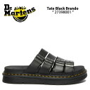 楽天セレクトショップ a-cloDr.Martens ドクターマーチン サンダル コンフォートサンダル Tate Black Brando 27398001 スリッパ レザーサンダル ラバーソール メンズ レディース 男性用 女性用 男女共用【中古】未使用品